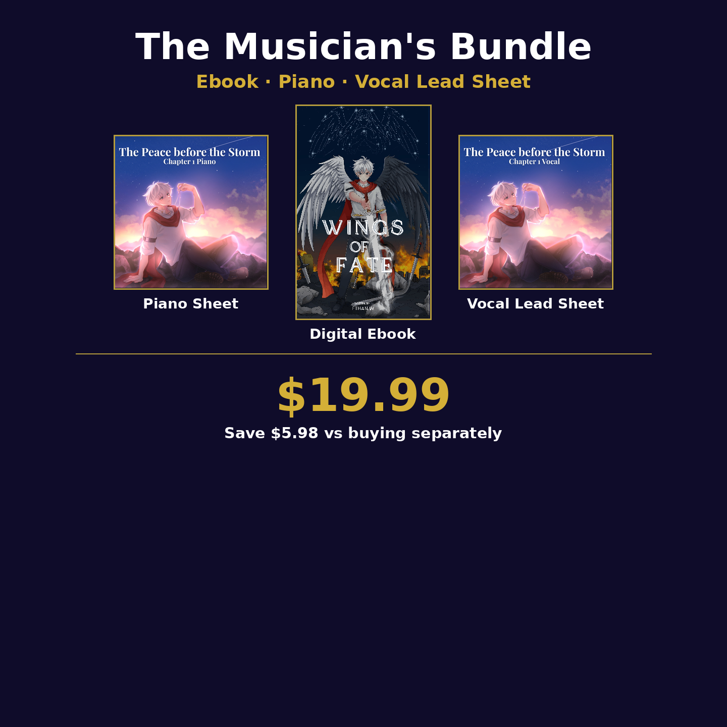 The Musician's Bundle: Ebook + Piano + Vocal Lead Sheet